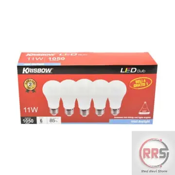 Lampu LED Bohlam LED Krisbow 11 Watt - Putih Cool Daylight