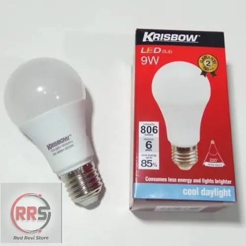 Lampu LED Bohlam LED Krisbow 9 Watt - Putih Cool Daylight 1