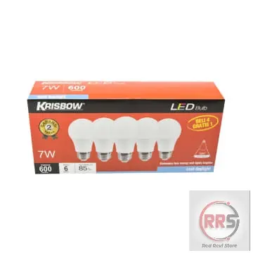 Lampu LED Bohlam LED Krisbow 7 Watt - Putih Cool Daylight