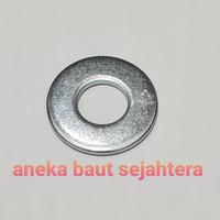 Gambar Ring Plat M14 Putih dari ANEKA BAUT SEJAHTERA Kab. Bekasi 1 Tokopedia