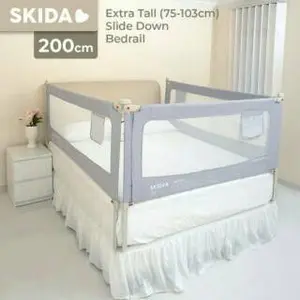 skida bedrail 200cm warna grey