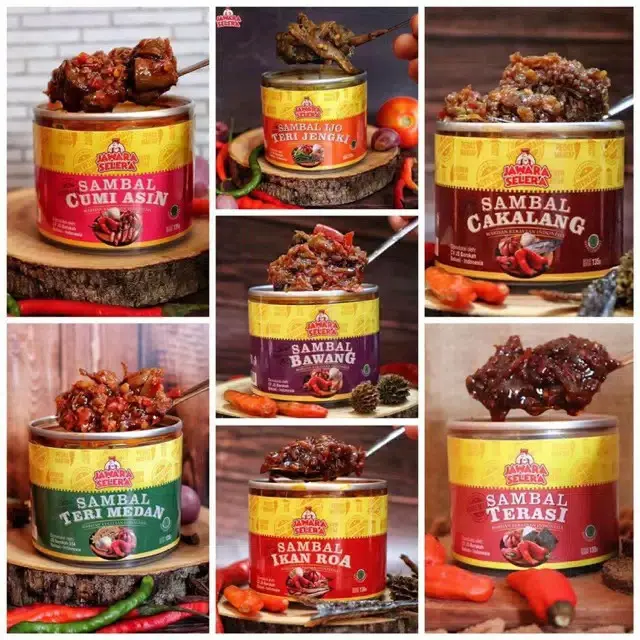 SAMBAL JAWARA SELERA - SAMBAL IKAN ROA - CAKALANG  - CUMI - TERI MEDAN - JENGKI BAWANG -TERASI IKAN - JAMBAL 1
