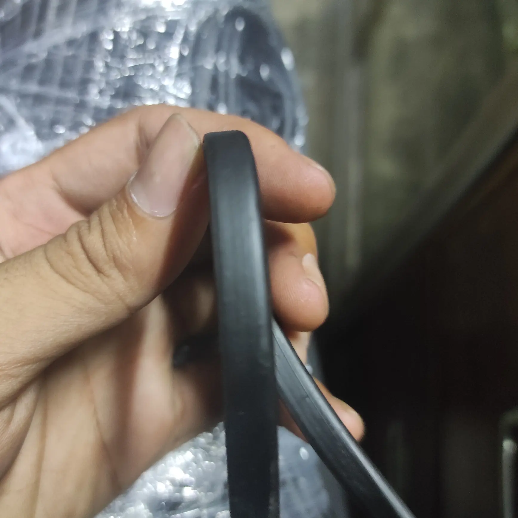 karet U list untuk jepit panel ukuran 7mm polos