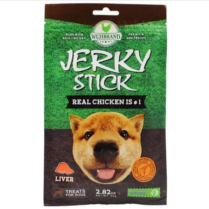 Wujibrand Jerky Stick Liver 70g - Snack Anjing