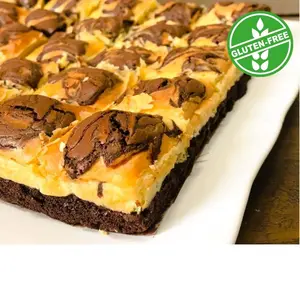 GLUTEN FREE Brownies Cheesecake (Double Cheese!)