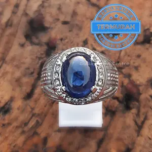 Cincin Batu Blue Safir Catam Original