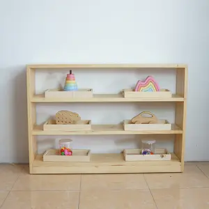 rak Montessori Toy Shelf mainan anak