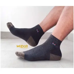 Kaos kaki pria pendek tebal anti bacteria cocok untuk olahraga kerja Hitam Putih Abu Dewasa Formal Nyaman Motif Basic Panjang