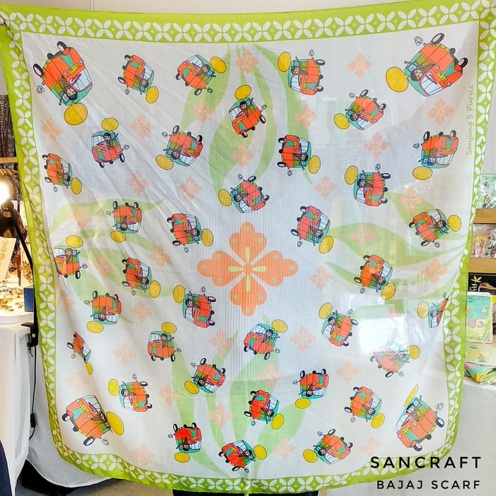 Gambar Scarf Bajaj - 110x110 cm dari SANCRAFT ID Kota Administrasi Jakarta Timur Tokopedia