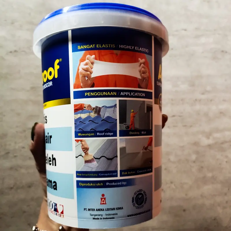 Aquaproof Cat Pelapis Anti Bocor 1kg - Aqua Proof Abu Clear Putih 3
