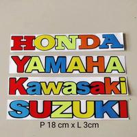 Gambar Stiker cutting Honda Yamaha Suzuki Kawasaki berkualitas terbaik - Putih dari Tomicell Kab. Purwakarta 1 Tokopedia
