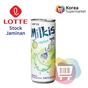 Lotte Milkis Melon 250ml/Soda Susu Rasa Melon Asli Korea