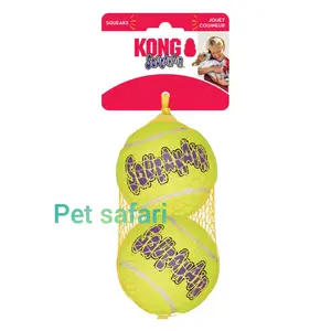 Mainan Anjing Bola Tennis Kong Squeakair Balls Large AST 1