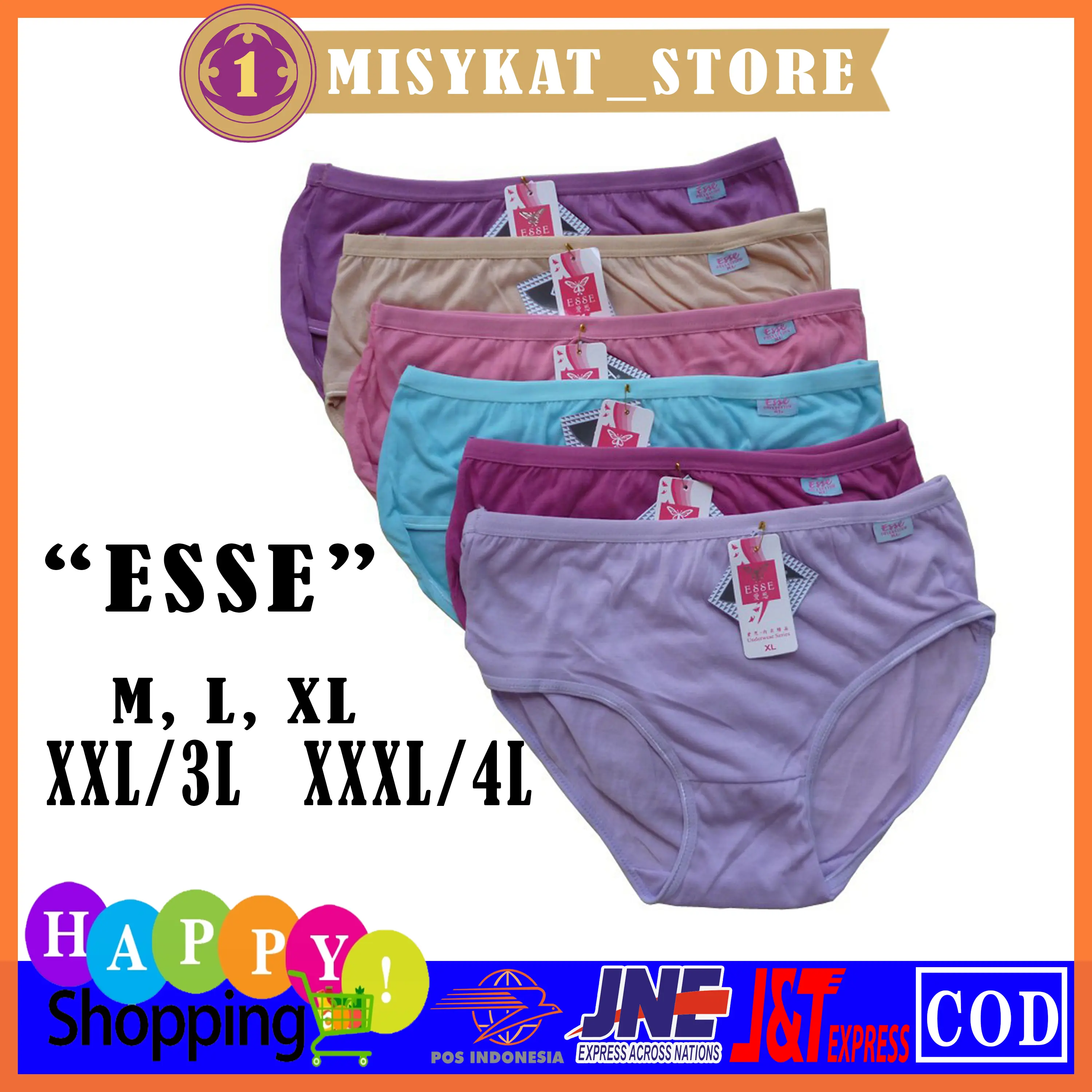 CELANA DALAM WANITA / UNDIES / CD SEMPAK WANITA CEWEK MEREK MERK ESSE
