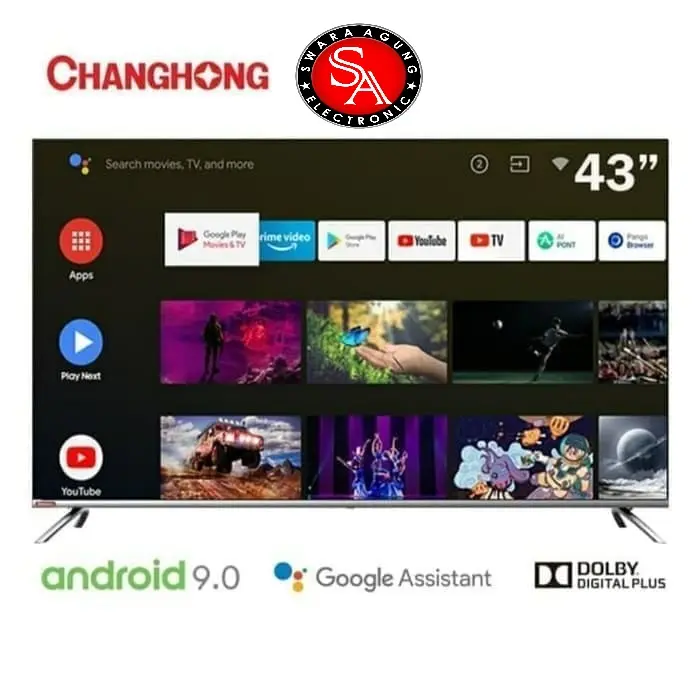 Led UHD Android Tv 43 Inch Changhong Type: 43H7 (Khusus Daerah Medan) 0