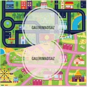 2mx2m Roadmat / playmat / playmat murah ayo bermain