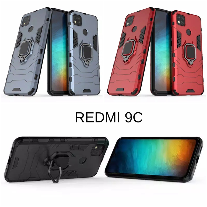 Gambar Casing Soft Case Redmi 9C Hard Case Hybrid - Hitam dari hanamigadget Kota Administrasi Jakarta Selatan Tokopedia
