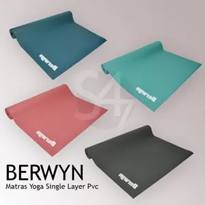 Matras berwyn Yoga Single Layer Pvc / matras yoga 173 x 61 x 0.4 cm