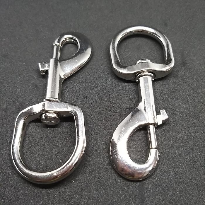 Gambar END SNAP HOOK NICKEL 9CM DL3.5CM / CANTOLAN / KAITAN /PENGAIT dari Toko Estiga Kota Tangerang Tokopedia