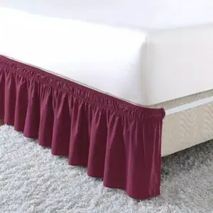 bed skirt katun/ penutup ranjang bawah uk double