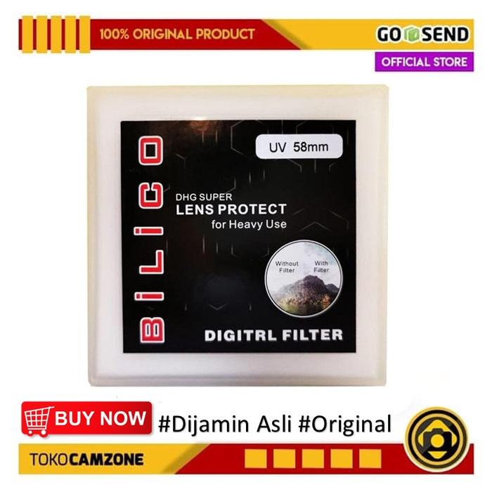 Gambar Bilico Filter UV 58mm Pelindung Lensa dari Camzone Official Kota Administrasi Jakarta Selatan Tokopedia