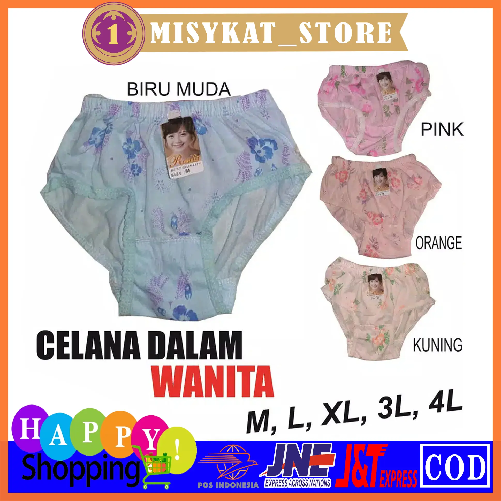 CELANA DALAM WANITA / UNDIES / CD WANITA CEWEK MOTIF MERK ROSITA