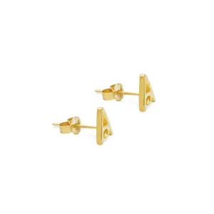 Anting Gold Plated Koleksi Alphabet by Sunaka Jewelry / E.1170