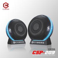Gambar Cyborg Xiberia CSP209 Gaming USB Speaker RGB Surround Aktif 3.5mm Wireless dari Click & Go Tokopedia Kota Bandung 1 Tokopedia