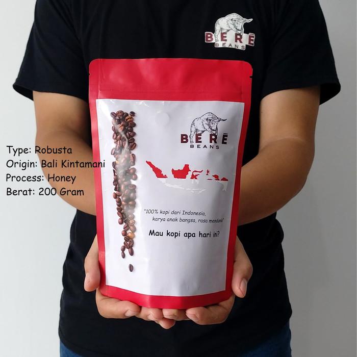 Gambar Kopi Robusta Bali Kintamani 200 GRAM Biji Bubuk Coffee Bean Beans - Biji Kopi dari Pampam Shop Kab. Tangerang Tokopedia