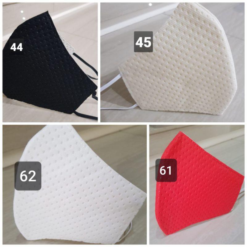 Masker bahan KN95 6 ply anti pengap seri Polos