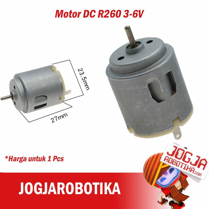 Jual Motor DC R260 3-6V 6200 RPM Max - Kab. Sleman - Jogjarobotika ...
