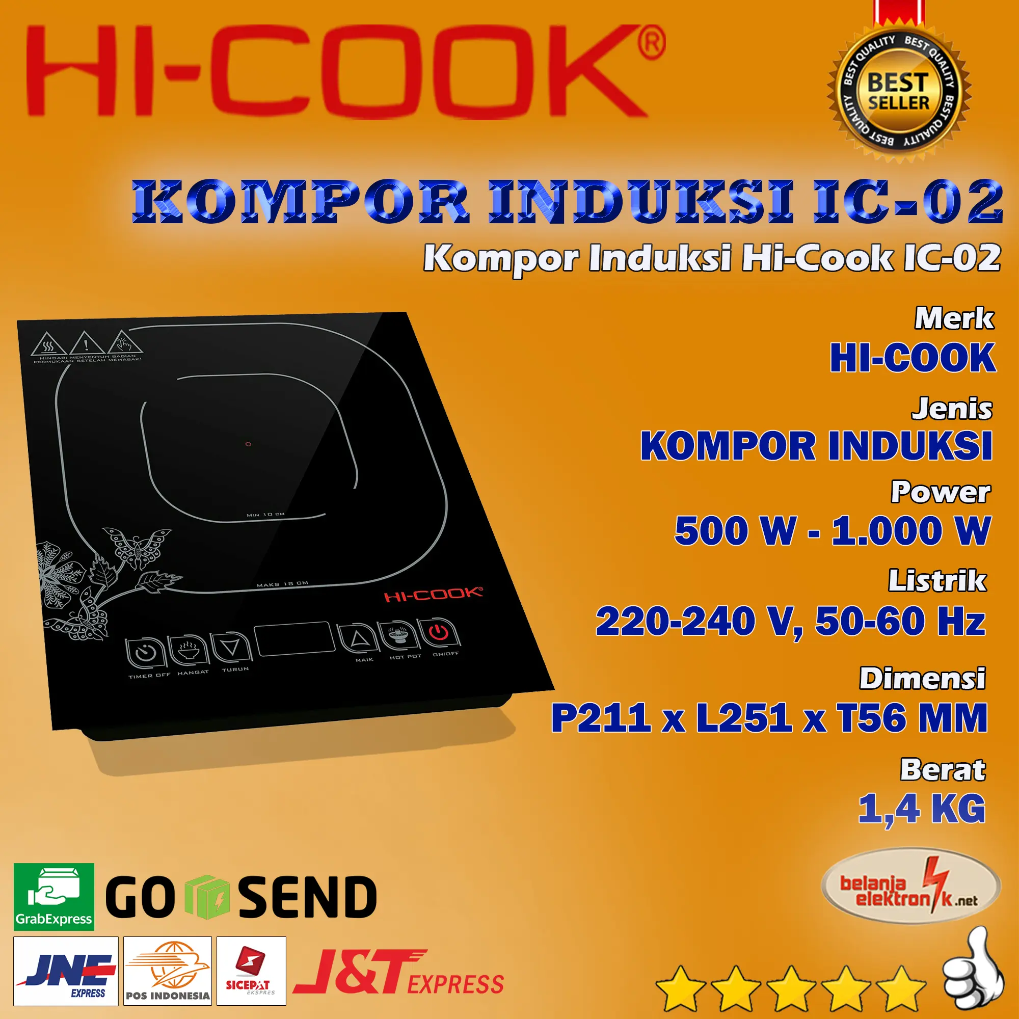 KOMPOR INDUKSI HI-COOK IC-02