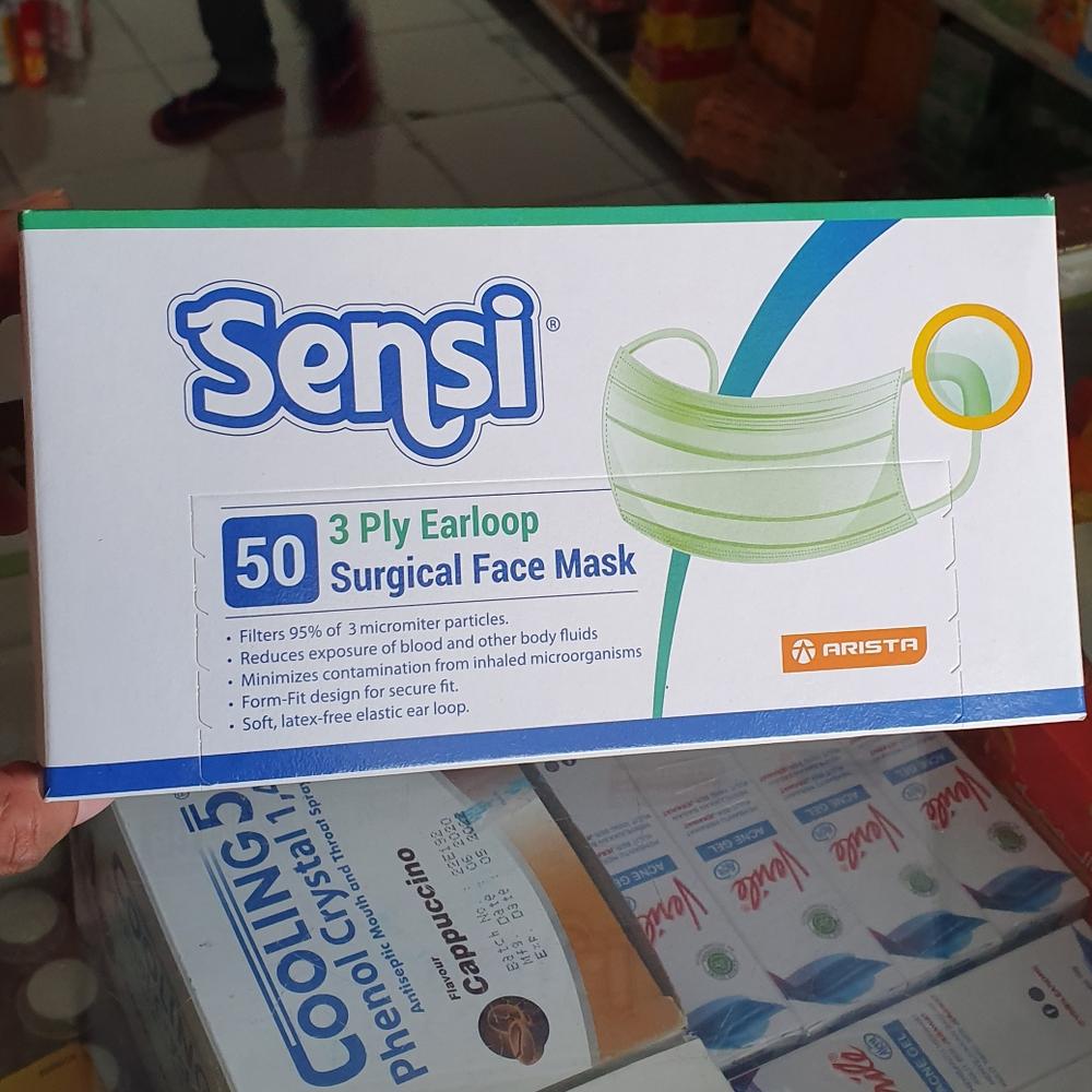 masker sensi earloop isi 50
