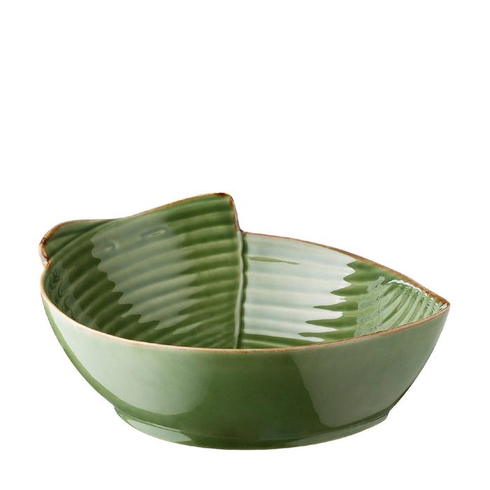 Gambar Jenggala Pincuk Pasta Bowl Hijau / Mangkok Pasta 28 × 23 × 10 cm dari Jenggala Keramik Bali Kab. Badung Tokopedia