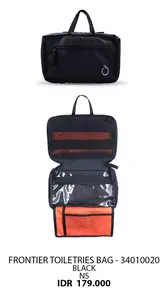 tas toiletries pria ortuseight original black new 2020