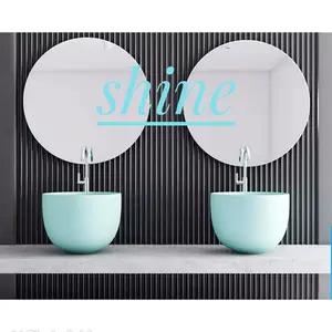 Cermin Bulat Diameter 60cm/Bundar/Kaca/Mirror