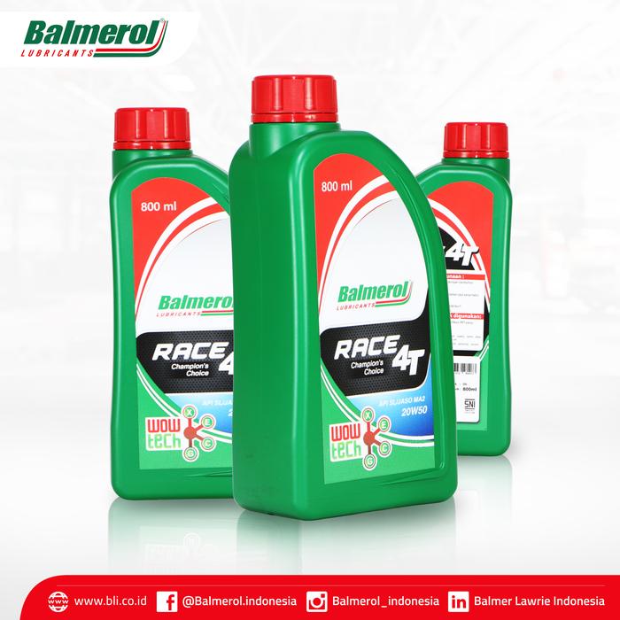 Gambar Oli Mesin Motor Race 4T Champion Choice API SL JASO MA2 20W50 Balmerol dari Balmerol Store Kab. Serang Tokopedia