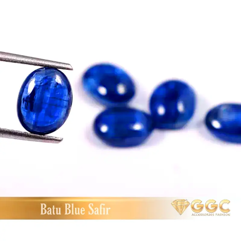 Batu Natural Blue Safir Good Color Bodyglass 0