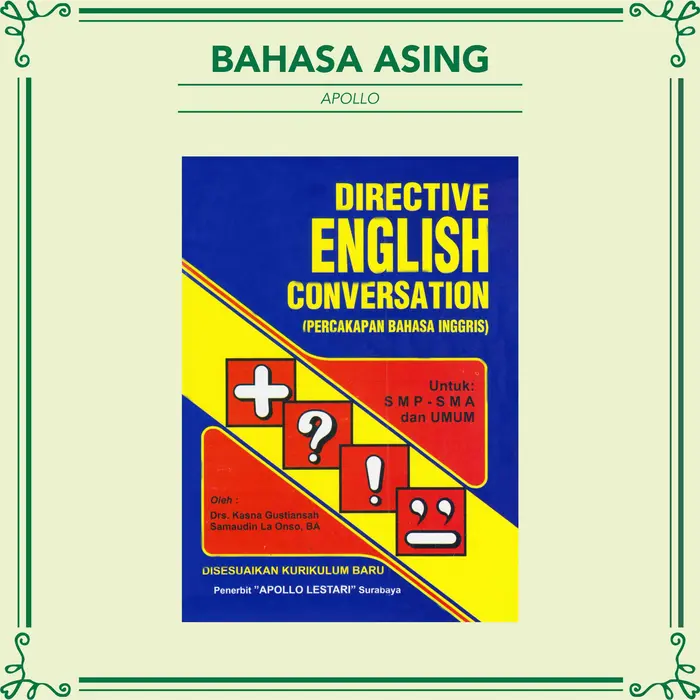 Gambar BUKU BAHASA ASING Apollo Banyak Bahasa - prancis 1 jam dari Pustaka Baru Press Kab. Bantul 5 Tokopedia