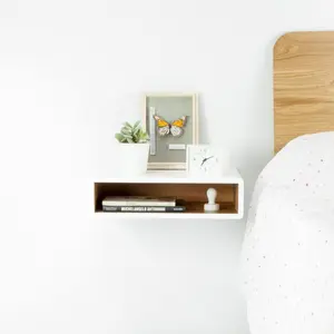 Meja Dinding Gantung / Nakas Samping Tempat Tidur - Bedside Floating