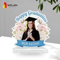Gambar WELLEN PRINT - Cetak Plakat Thropy Ucapan Wisuda Wedding Ulang Tahun Akrilik Custom - 10x14 cm 3mm dari WELLEN PRINT OFFICIAL Kota Administrasi Jakarta Selatan 3 Tokopedia