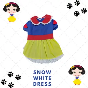 Snow White Dress baju anjing kucing musang kelinci