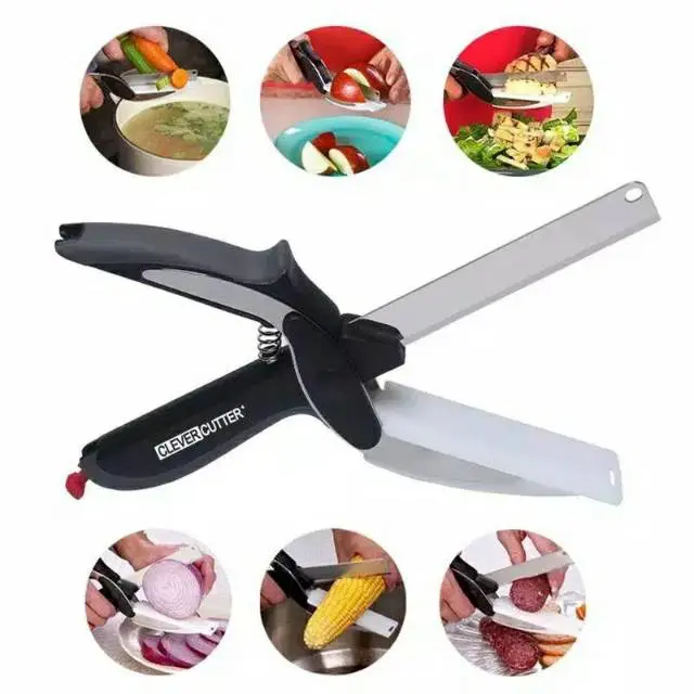 Clever Cutter / Gunting + Talenan Sayur Buah Serbaguna