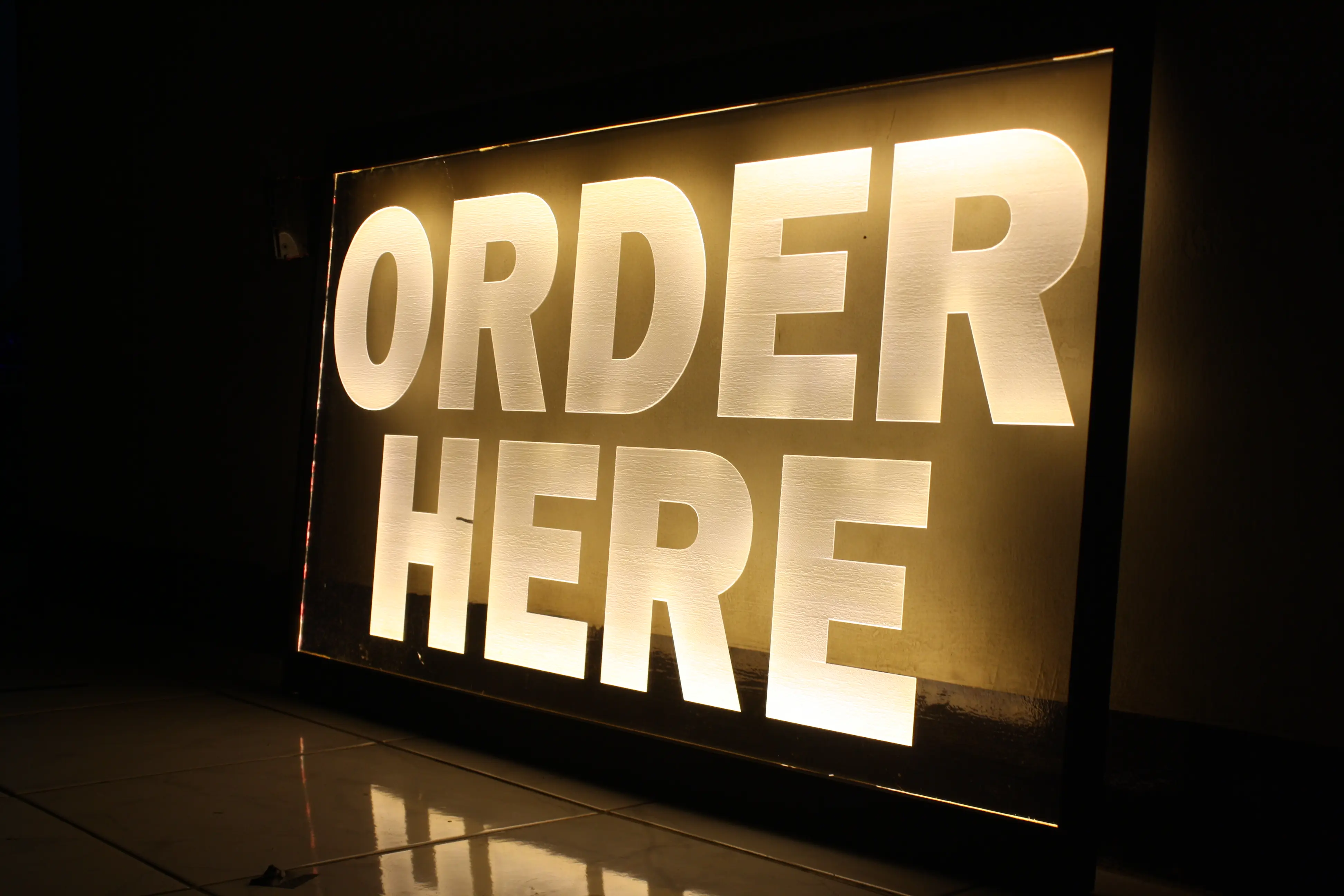 Link Order Custom Akrilik Ledsign | Acrylic Sign | Hiasan Usaha Bisnis