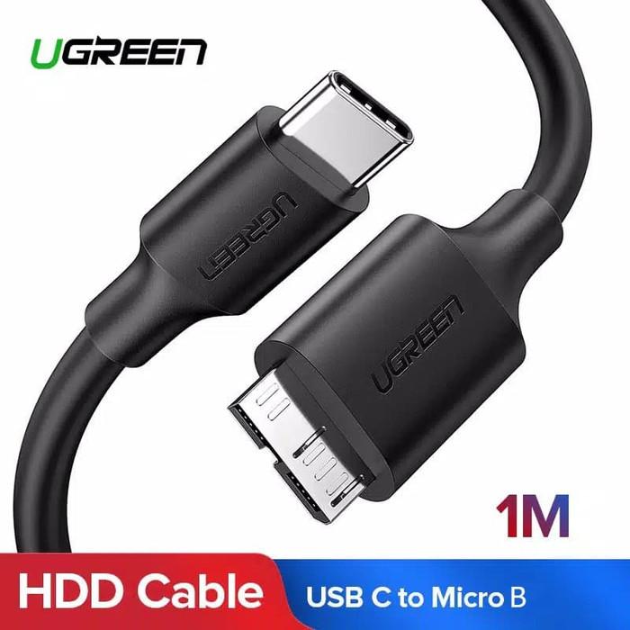 Jual Ugreen USB C to Micro B cable Hardisk External 1M Black-20103 ...