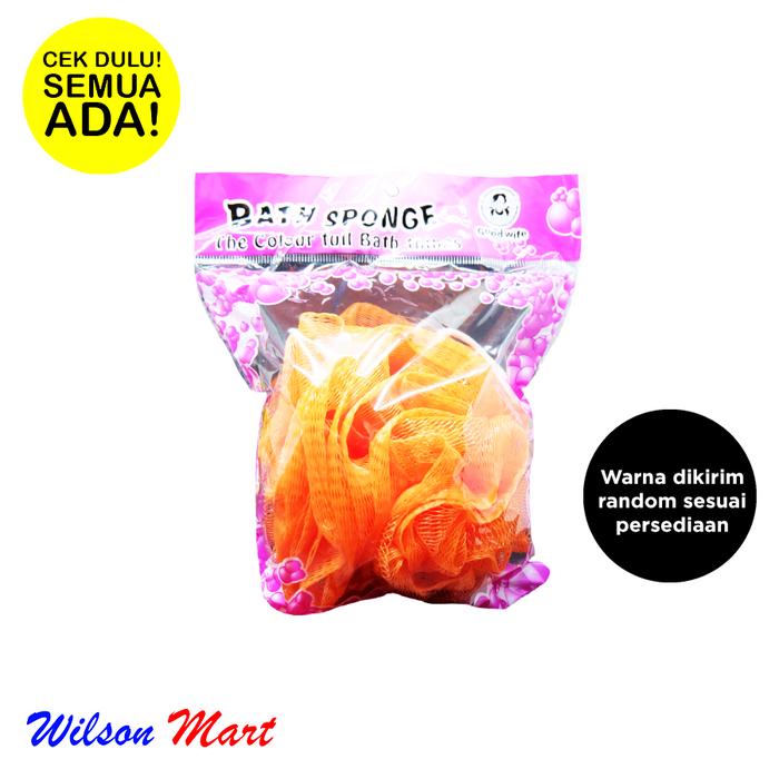 Gambar GOOD WIFE BATH SPONGE SOLID COLOR SPON MANDI dari Wilson Mart Kota Administrasi Jakarta Barat Tokopedia