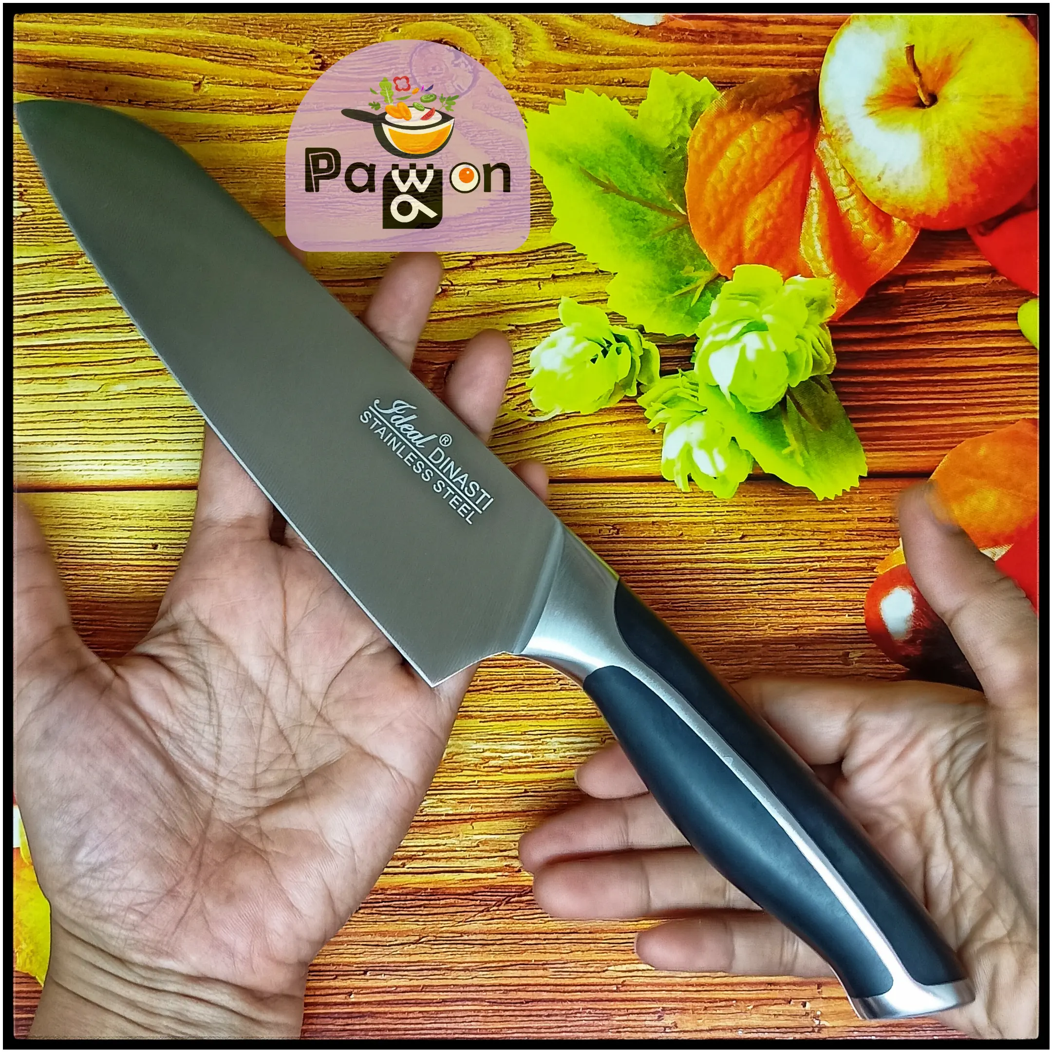 Pisau Dapur Kualitas Premium Stainless Steel Panjang 30 cm E1005EB