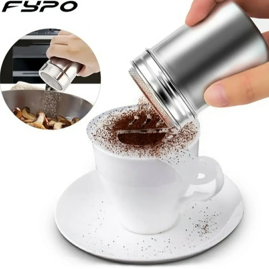 shaker bubuk coklat stainless