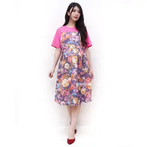 Dress Hamil Menyusui Katun brukat