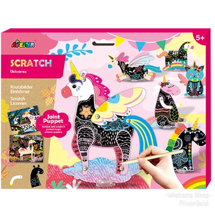 Gambar AVENIR 2in1 Scratch and Make Joint Puppet Boneka Wayang - Unicorn dari Mishana Shop Kab. Tangerang Tokopedia